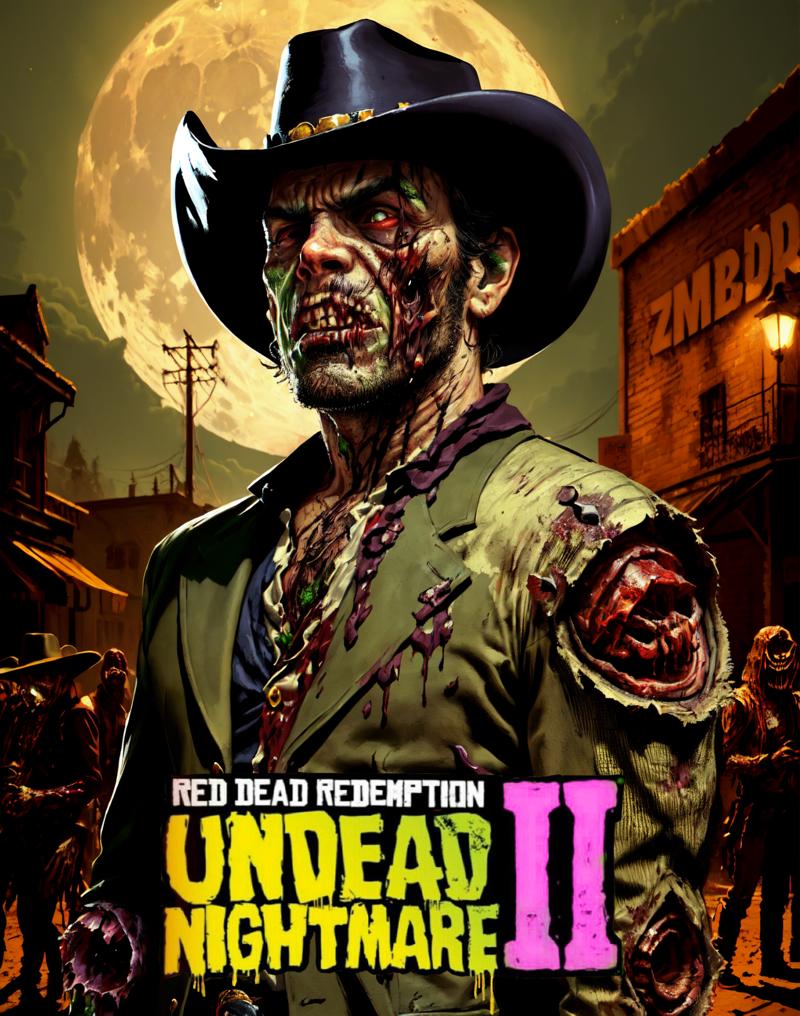 00411-290055349-R3DD34Dstyle, digital portrait, zombie cowboy, cowboy hat, in western city, crowd of zombies behind him, moon, (green background.png